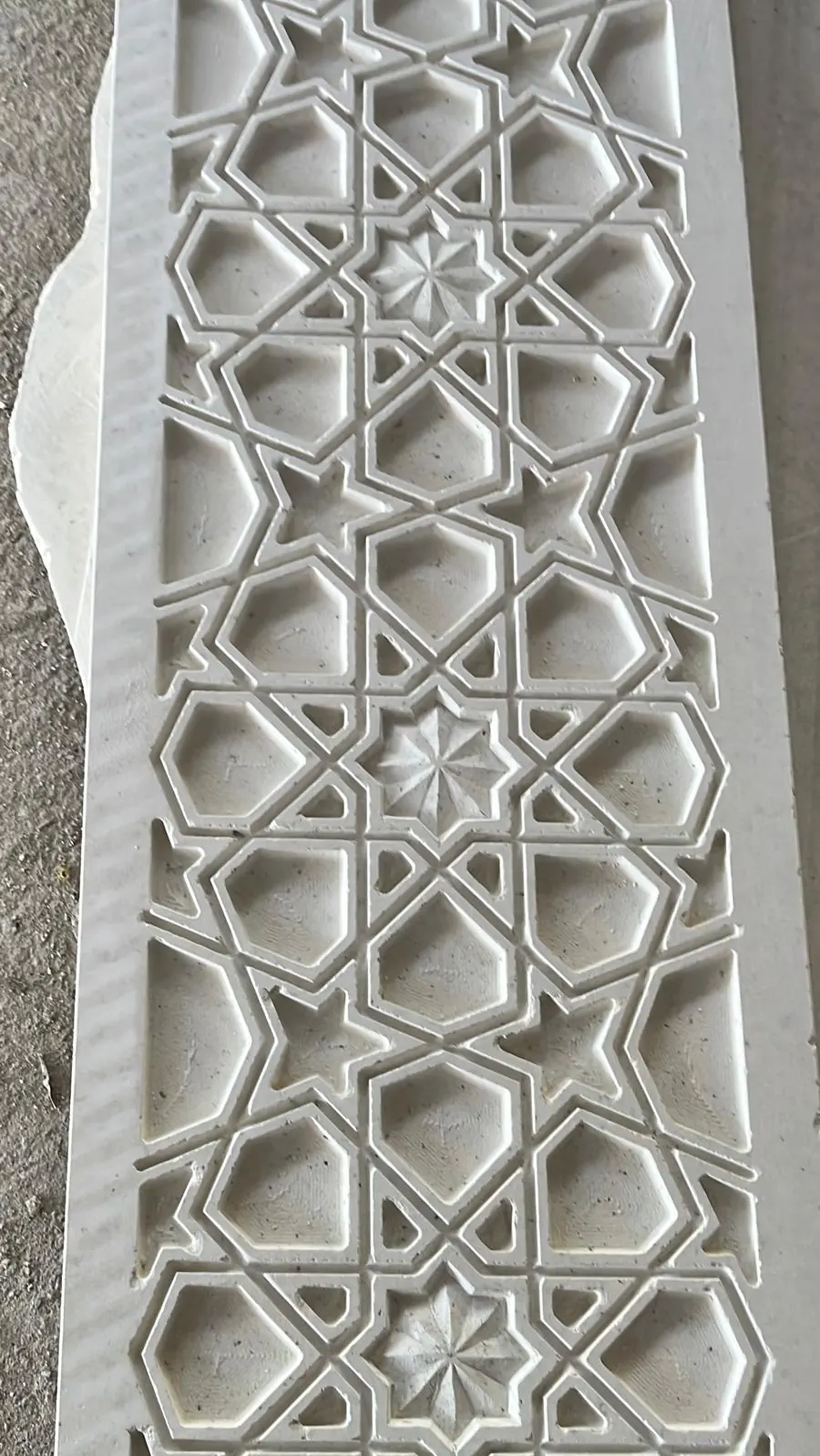Yıldız motifli taş panel
